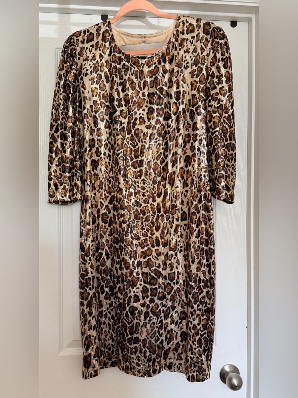 Leopard Sequin Dress - Sz XL